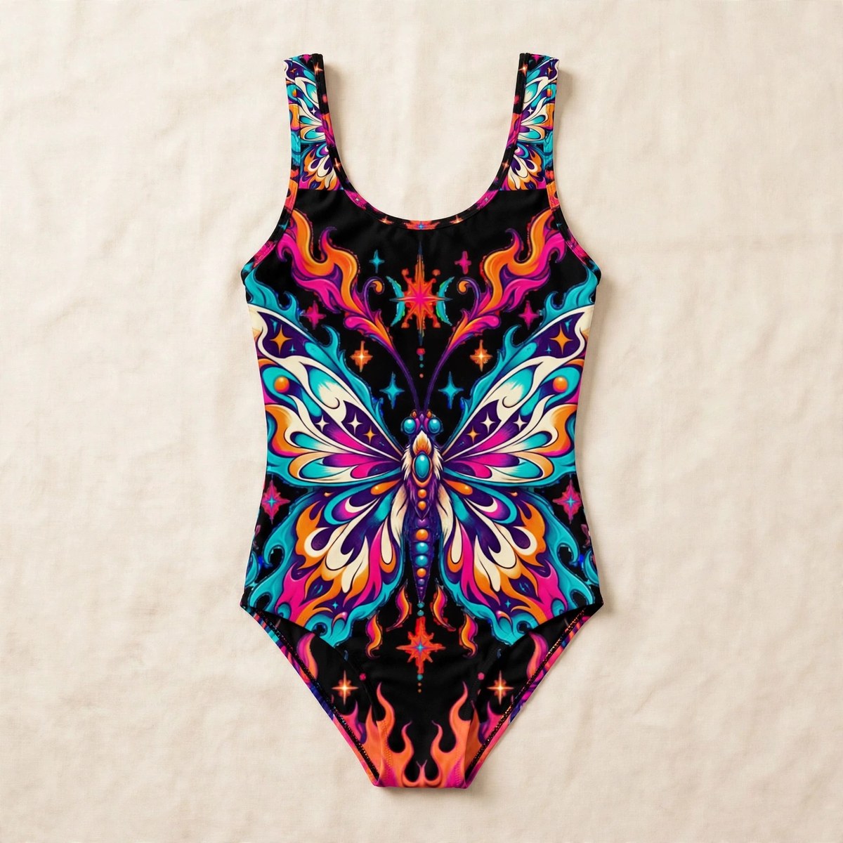 Zoitra Flame Moth One-Piece Swimsuit — Swim & Resort from Zoitra Collective