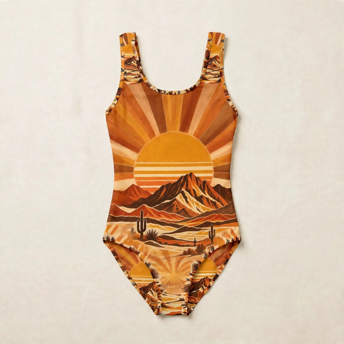 Zoitra Mojave Sunburst One-Piece Swimsuit — Swim & Resort from Zoitra Collective