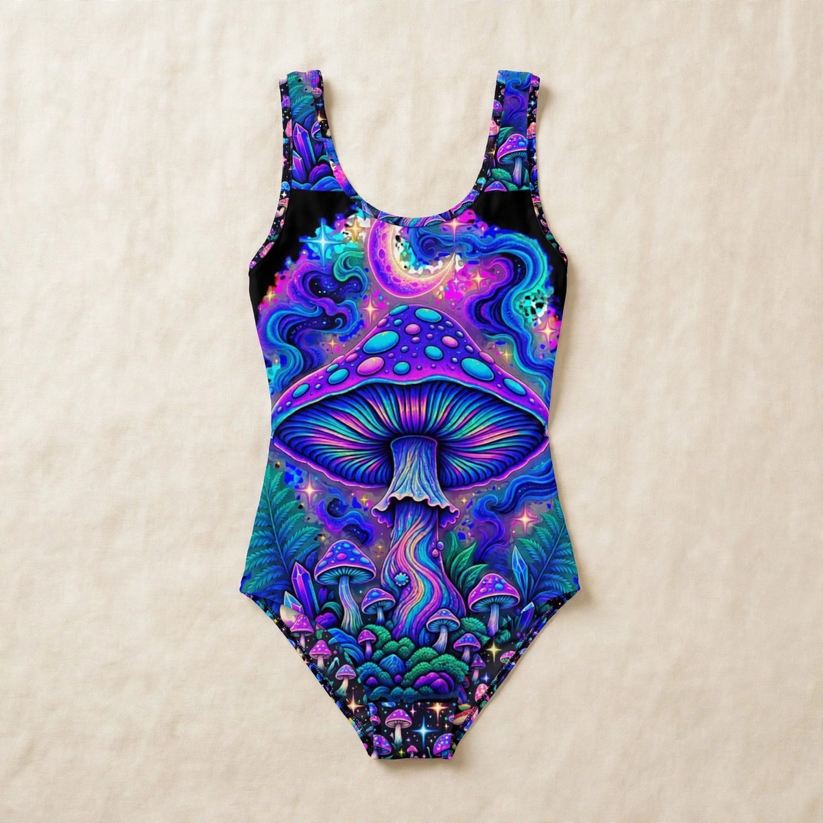 Zoitra Mycelium Moon One-Piece Swimsuit — Swim & Resort from Zoitra Collective
