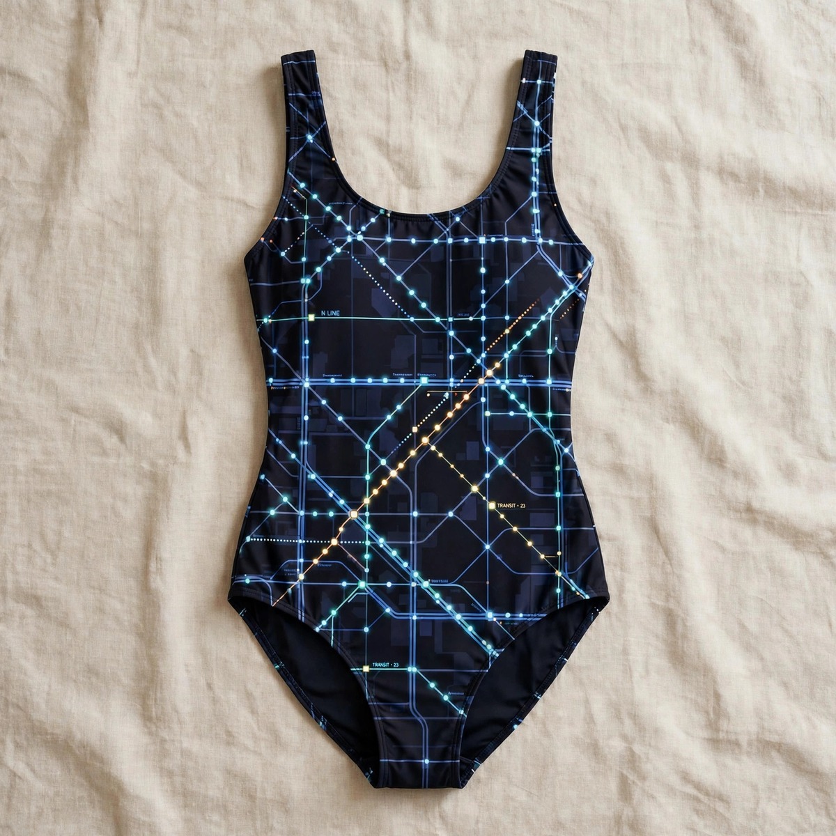 Zoitra Night Transit One-Piece Swimsuit — Swim & Resort from Zoitra Collective