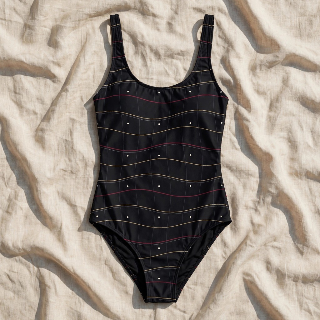 Zoitra Obsidian Meridian One-Piece Swimsuit — Swim & Resort from Zoitra Collective